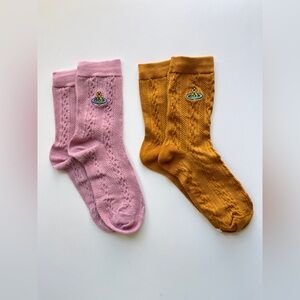 Vivienne Westwood Pink and Gold Socks Set